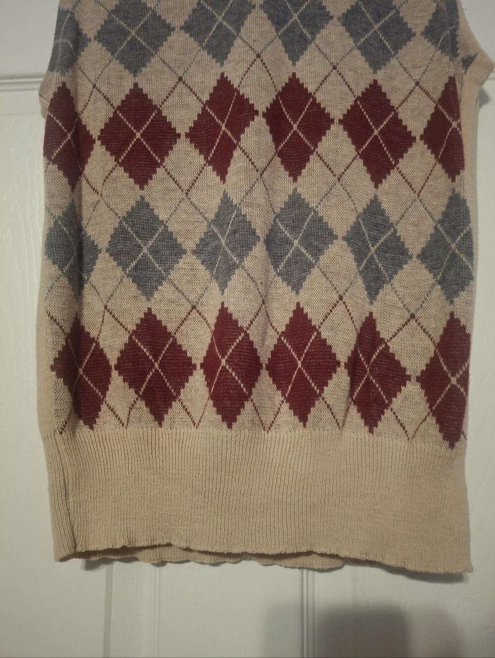 Puritan Soft Beige Knit Sweater Vest